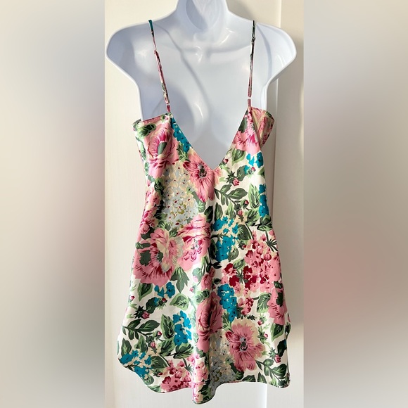 Vintage Victoria Secret Nightgown Robe Set Lace Slip Chemise Gold Label Boudoir - Picture 4 of 10